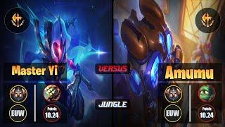 Challenger MASTER YI [Conqueror] (Jungle) VS  AMUMU - Challenger EUW Patch 10.24