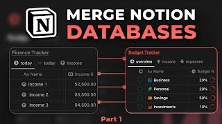 How to merge Notion databases with each other