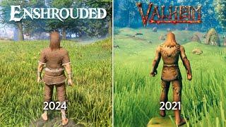 Valheim gegen Enshrouded - Physik- und Detailvergleich