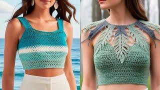 Elegance in Every Stitch  Crochet Crop Tops Inspired by Nature & Artistry 