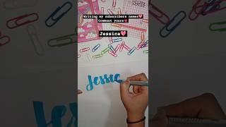 Jessica #trending #calligraphy #calligraphylattering #name #jessica #aiscream #japan #japanese