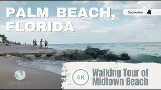 [4K] WALKING TOUR OF PALM BEACH | The Luxurious Worth Avenue Beach