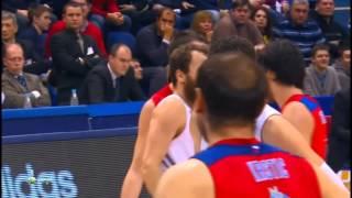 Sergio Rodriguez ejected as Milos Teodosic flops