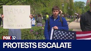 Protests escalate at University of Chicago