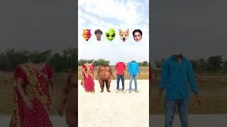 Tu radha meri main shyam tera songs vs old Dida, lal shadi wife, Fat dog & 2 brother head matching