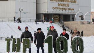 Тыва. Гости из Москвы посетили национальный музей в Кызыле.