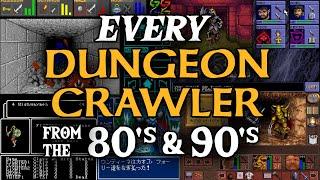 Dungeon Crawler Compilation - EVERY 80's and 90's grid-based pseudo-3D RPG - evolution comparison