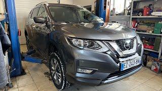 Проверка тех.части Nissan X-Trail T32 в сервисе-( ВИД СНИЗУ ) .  Авто из Франции. Псков.