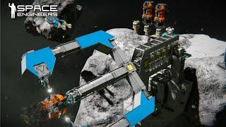 3D Rotary printer makes Auto mining drones | Space Engineers