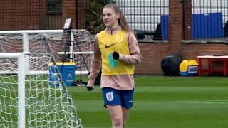 England women train at the Randox Health Academy ahead of Switzerland friendly