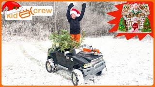  Christmas for kids! Cutting tree, decorating, gingerbread, holiday lights | Kid Crew