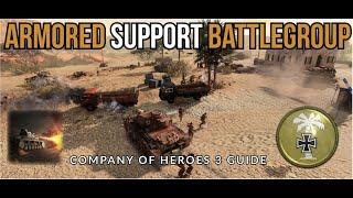 How-to Armored Support Battlegroup | (ft. Zulu as USF) | Road to Tunis | COH3