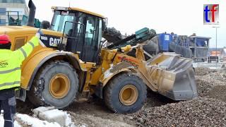 CATERPILLAR 966H Load & Carry, Abbruchbaustelle, Stuttgart-Vaihingen, Germany,  20.02.2018.