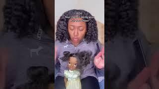 POV your mom is doing your hair for school #comedyshorts  #hairtutorials  #funnyshorts #relatable