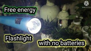 Flashlight with no batteries. Faraday generator. #freeenergy