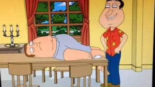 Quagmire changes joes diaper