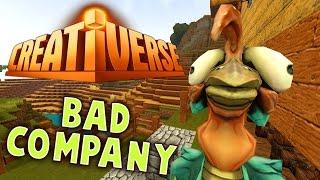 Let's Play Creativers Part 6 - BAD COMPANY (Taming, Feeding, Washing - Creativerse Gameplay)