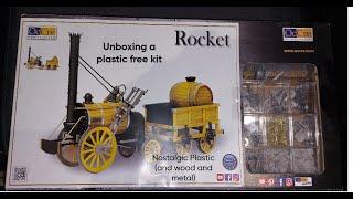 OcCre Stephenson's Rocket 1/24 kit unboxing