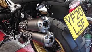 How to remove  db killers removal on a BMW R Nine t Scrambler