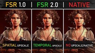 FSR 1.0 vs FSR 2.0 vs NATIVE Resolution | Deathloop UPSCALING TESTED!