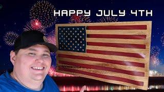 The Easiest 3D Carved US Flag Decoration | Easy 2-Day CNC Project