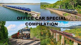 [4K] Office Car Special Train Compilation - Pan Am, CSX, NS and CP [2021]