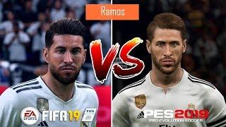 FIFA 19 vs PES 2019 | Real Madrid Players Faces Comparison | Fujimarupes