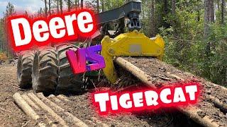 The Best Logging Grapple, John Deere VS Tigercat