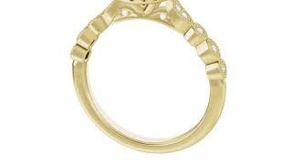 Grace vintage-inspired halo engagement ring