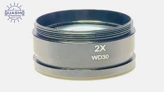 QUASMO -  Auxiliary Lens Aux 2X Enhance Your Microscope's Working Distance | Microscope Lenses