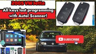 How to program keys/all keys lost on a 2005 Volkswagen Jetta/Passat/MK4/Golf/Beetle/GTI Autel IM608