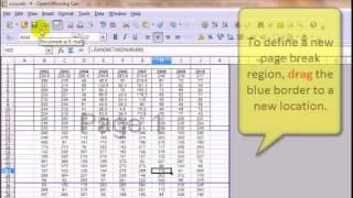Mod4sec7.3.3 Insert, adjust and view page breaks in an OpenOffice Calc spreadsheet.