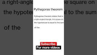 Pythagoras theorem | class8 ncert Pythagoras theorem | what is Pythagoras theorem say | Pythagoras |