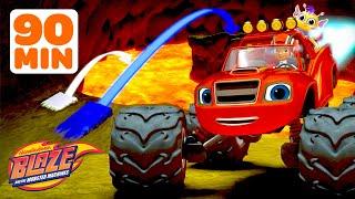 Blaze's Biggest JUMP Missions & Rescues!  | 90 Minute Compilation | Blaze and the Monster Machines