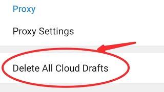 Telegram mein all cloud draft Kaise delete Karen , how to delete all cloud draft in telegram