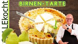 Birnen-Tarte mit Brie und Walnüssen. 1a Rezept ideal zum Federweißer!