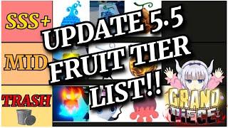 [GPO] OFFICIAL Update 5.5 Devil Fruit Tier List | Grand Piece Online