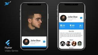 Flutter ui design, user profile screen