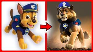 PAW PATROL as  LIONS or  TIGERS  All Characters