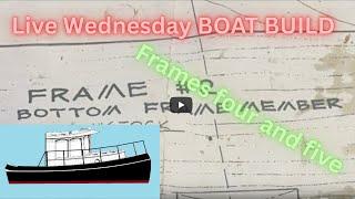 WOODEN boat build. 20 foot Bo Jest trawler Q and A. Ep:1 Wednesday night ***LIVE***