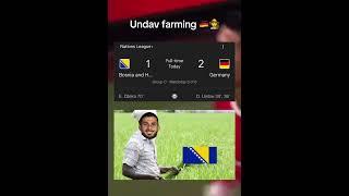 Undav farming ‍ #undav #germany #football #shorts