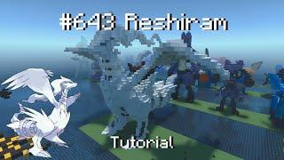 How to build a Pokémon reshiram statue in Minecraft (Tutorial)