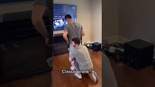 Little Brother Pantsed in public prank !!! #prank #prankwar #comedy