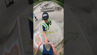 “i’ll get my dad” bruh #scooter #skatepark #police #security #skit