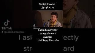 straightforward meaning