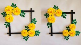 Wall Hanging Craft Ideas | Paper Wallmate | Diy Wall Decor Ideas| Kagaj Ke Phool | Paper Ke Phool