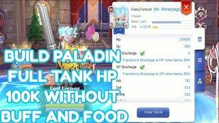 Paladin Full Tank Status Equipment and Rune Ragnarok Mobile