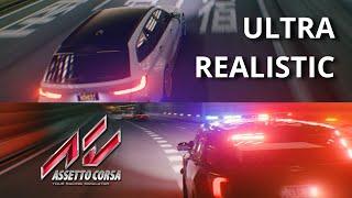 The CRAZIEST Police Chase EVER | Assetto Corsa | 4K