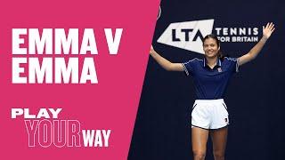 Emma Raducanu Vs Emma Raducanu's US Open Winning Ace