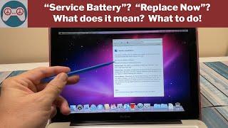 Service Battery message on your Macbook?  Things to look out for and how to fix.